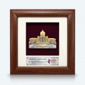 7" x 7" Frame with Gold Plated Pewter - Perdana Putra Building