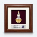 7" x 7" Frame with Gold Plated Pewter - Labu Sayong