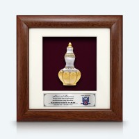 7" x 7" Frame with Gold Plated Pewter - Labu Sayong