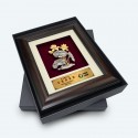 8.5" x 10" Solid Frame with Gold Plated Pewter : Lotus Flower (Bunga Teratai)