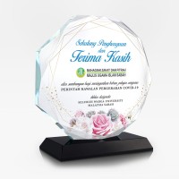 7.4” Crystal Octagon - Sekalung Penghargaan & Terima Kasih
