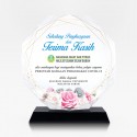 7.4” Crystal Octagon - Sekalung Penghargaan & Terima Kasih