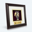 10" x 10" Solid Frame with Gold Plated Pewter : Padi (Paddy)