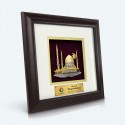 10" x 10" Solid Frame with Gold Plated Pewter : Masjid (Mosque)