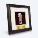 10" x 10" Solid Frame with Gold Plated Pewter : Baju Melayu
