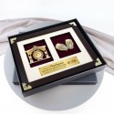 2 in 1 Exclusive Frame (Gold Border) with Gold Plated Pewter