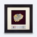 6" x 6" Frame with Gold Plated Pewter : Tepak Sireh