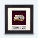 6" x 6" Frame With Gold Plated Pewter : Gasing