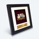 6" x 6" Frame With Gold Plated Pewter : Gasing