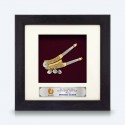 6" x 6" Frame with Gold Plated Pewter : Kacip