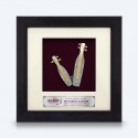 6" x 6" Frame with Gold Plated Pewter : Sape
