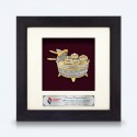6" x 6" Frame with Gold Plated Pewter : Tepak Sireh
