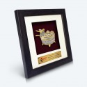 6" x 6" Frame with Gold Plated Pewter : Tepak Sireh