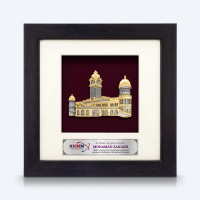 6" x 6" Frame with Gold Plated Pewter : Sultan Abdul Samad Building