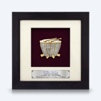 6" x 6" Frame with Gold Plated Pewter : Rebana Ubi