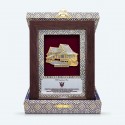 6" x 8" Songket Frame with Gold Plated Pewter