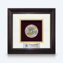 10" x 10" Solid Frame with Gold Plated Pewter : Putrajaya (Round)