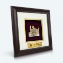 10" x 10" Solid Frame with Gold Plated Pewter : Kuala Lumpur Railway Station