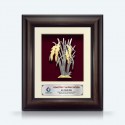 8.5" x 10" Solid Frame with Gold Plated Pewter : Padi (Paddy)