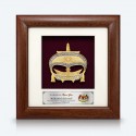 7" x 7" Frame with Gold Plated Pewter - Wau Seri Negeri