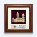 7" x 7" Frame with Gold Plated Pewter - Sultan Abdul Samad Building