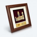 7" x 7" Frame with Gold Plated Pewter - Sultan Abdul Samad Building