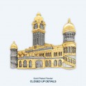 7" x 7" Frame with Gold Plated Pewter - Sultan Abdul Samad Building