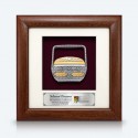 7" x 7" Frame with Gold Plated Pewter - Sia Basket