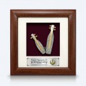 7" x 7" Frame with Gold Plated Pewter - Sape