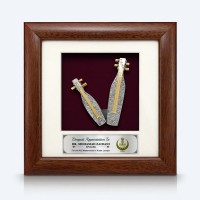 7" x 7" Frame with Gold Plated Pewter - Sape