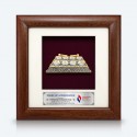 7" x 7" Solid Frame with Gold Plated Pewter - Caklempong