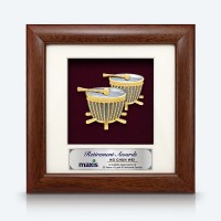 7" x 7" Frame with Gold Plated Pewter - Rebana Ubi