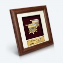 7" x 7" Frame with Gold Plated Pewter - Rebana Ubi