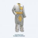 7" x 7" Solid Frame with Gold Plated Pewter - Baju Melayu