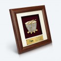 7" x 7" Frame with Gold Plated Pewter : Rebana Ubi