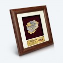 7" x 7" Frame with Gold Plated Pewter - Tepak Sireh