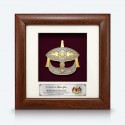 7" x 7" Frame with Gold Plated Pewter - Wau Bulan