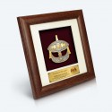 7" x 7" Frame with Gold Plated Pewter - Wau Bulan