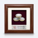 7" x 7" Frame with Gold Plated Pewter - Kompang