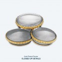 7" x 7" Frame with Gold Plated Pewter - Kompang