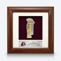 7" x 7" Frame with Gold Plated Pewter - Sari