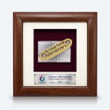 7" x 7" Frame with Gold Plated Pewter - Congkak