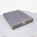 6" x 8" Songket Plaque Vertical with Gold Plated Pewter