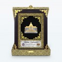 7" x 9" Premium Songket Frame with Gold Plated Pewter (Royale Gold)