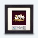6" x 6" Solid Frame with Gold Plated Pewter : Gasing