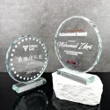 6.2" Round Crystal Plaque