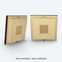 7" x 7" Frame with Gold Plated Pewter - Kelapa Sawit (Oil Palm)