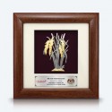 7" x 7" Frame with Gold Plated Pewter - Padi (Paddy)