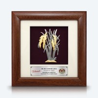 7" x 7" Frame with Gold Plated Pewter - Padi (Paddy)