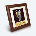 7" x 7" Frame with Gold Plated Pewter - Padi (Paddy)